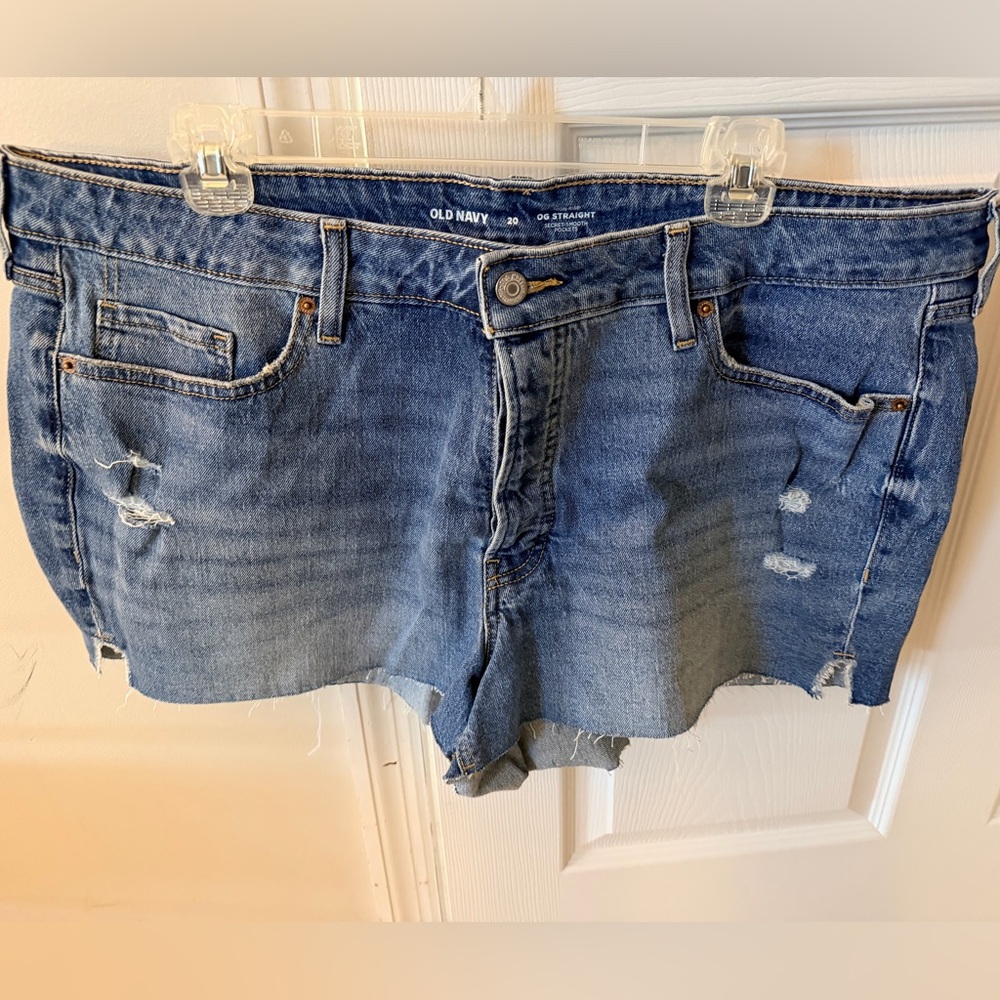 Old Navy Women's Distressed Blue Jean Shorts